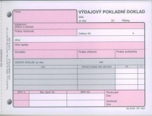 Ostatní - Výdajový pokladní doklad, podvojné účetnictví Optys 1037