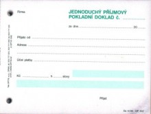 Ostatní - Příjmový pokladní doklad NCR Optys 1302