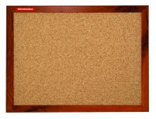 Ostatní - Tabule korek 120x90 MDF rám, dub