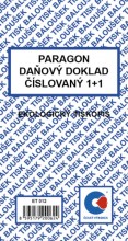 Ostatní - Paragon daňový doklad číslovaný NCR Baloušek PT012