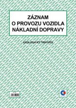 Ostatní - Záznam o provozu vozidla nákladní dopravy (stazka) oboustranný A4 Baloušek ET210