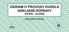 Ostatní - Záznam o provozu vozidla nákladní dopravy (alonž) oboustranný 2/3 A4 Baloušek ET220