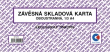 Ostatní - Skladová karta 1/3 A4 Baloušek ET470