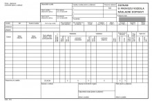 Ostatní - Záznam o provozu nákladních vozidel A4 propisujicí  mSk 318