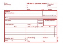 Ostatní - Příjmový pokladní doklad PU 1+1 mSk 46