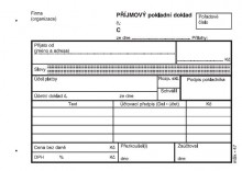 Ostatní - Příjmový pokladní doklad PU 1+1 propisujicí mSk 47